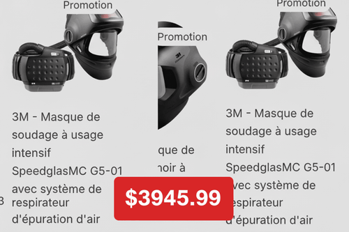 1x Masque a soudage Intensif 3M speeglasMC G5 - 01 - 3MZ