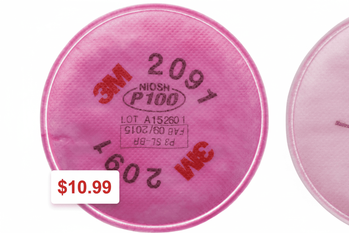 Lot de 2 Prefiltre respirateur3M série 2000 - 3MZ