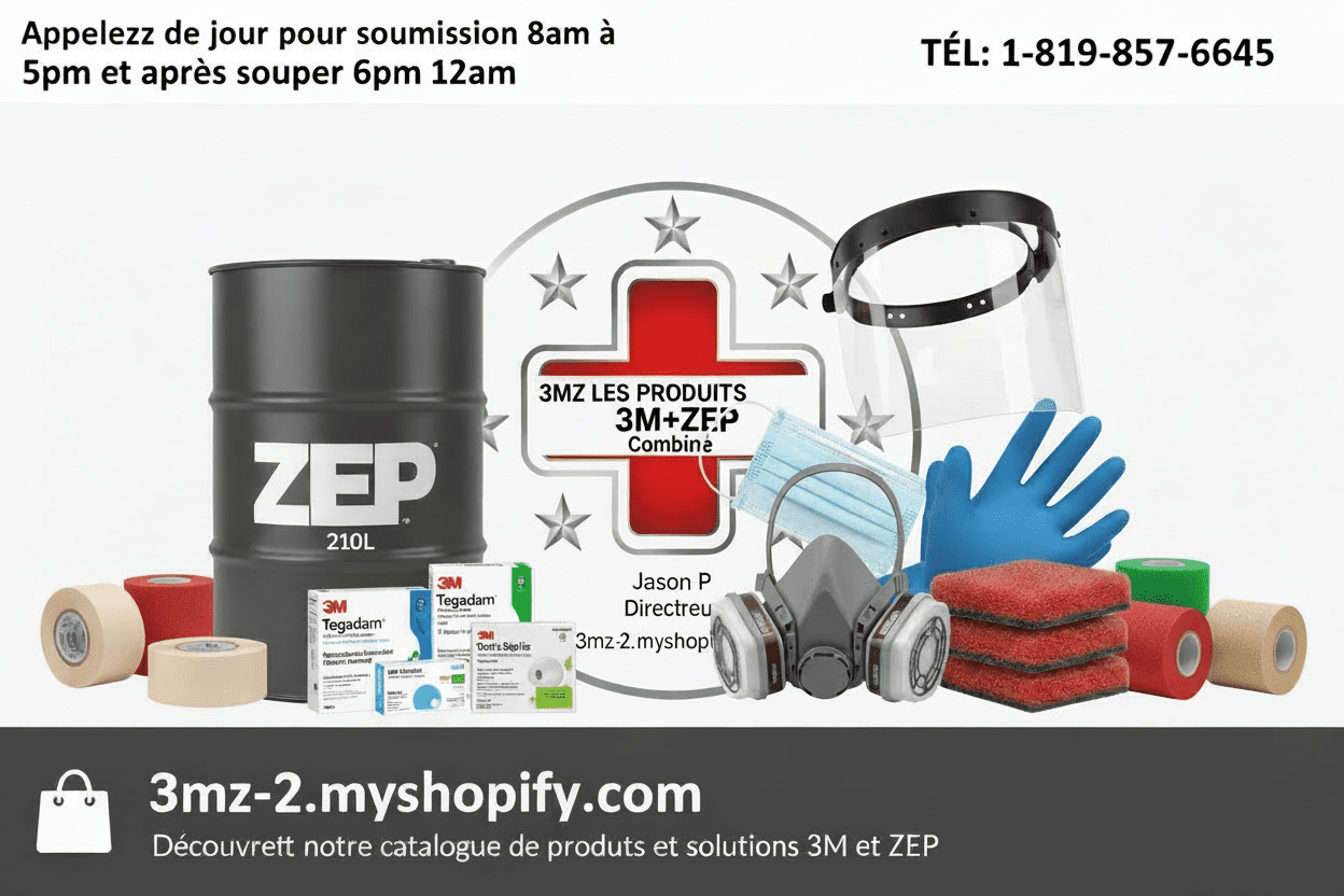 Une partie de Mes produits 3M et Zep les prix senvienne - 3MZ