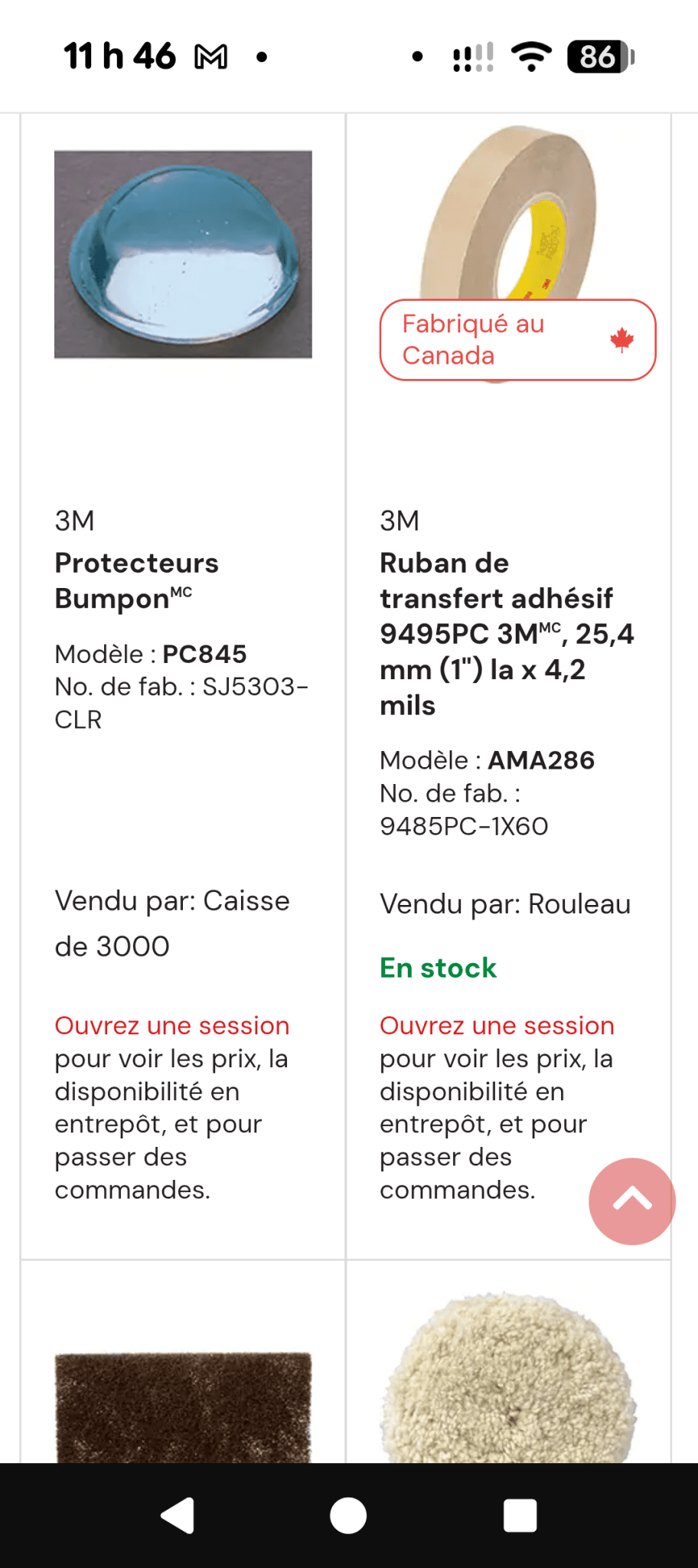 Une partie de Mes produits 3M et Zep les prix senvienne - 3MZ