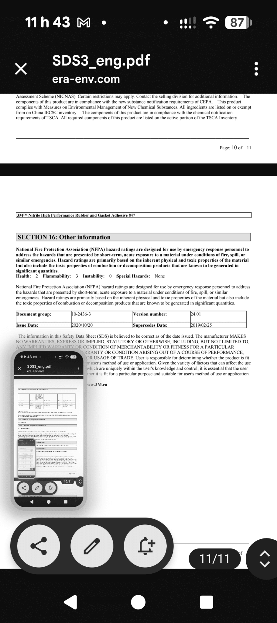 Une partie de Mes produits 3M et Zep les prix senvienne - 3MZ