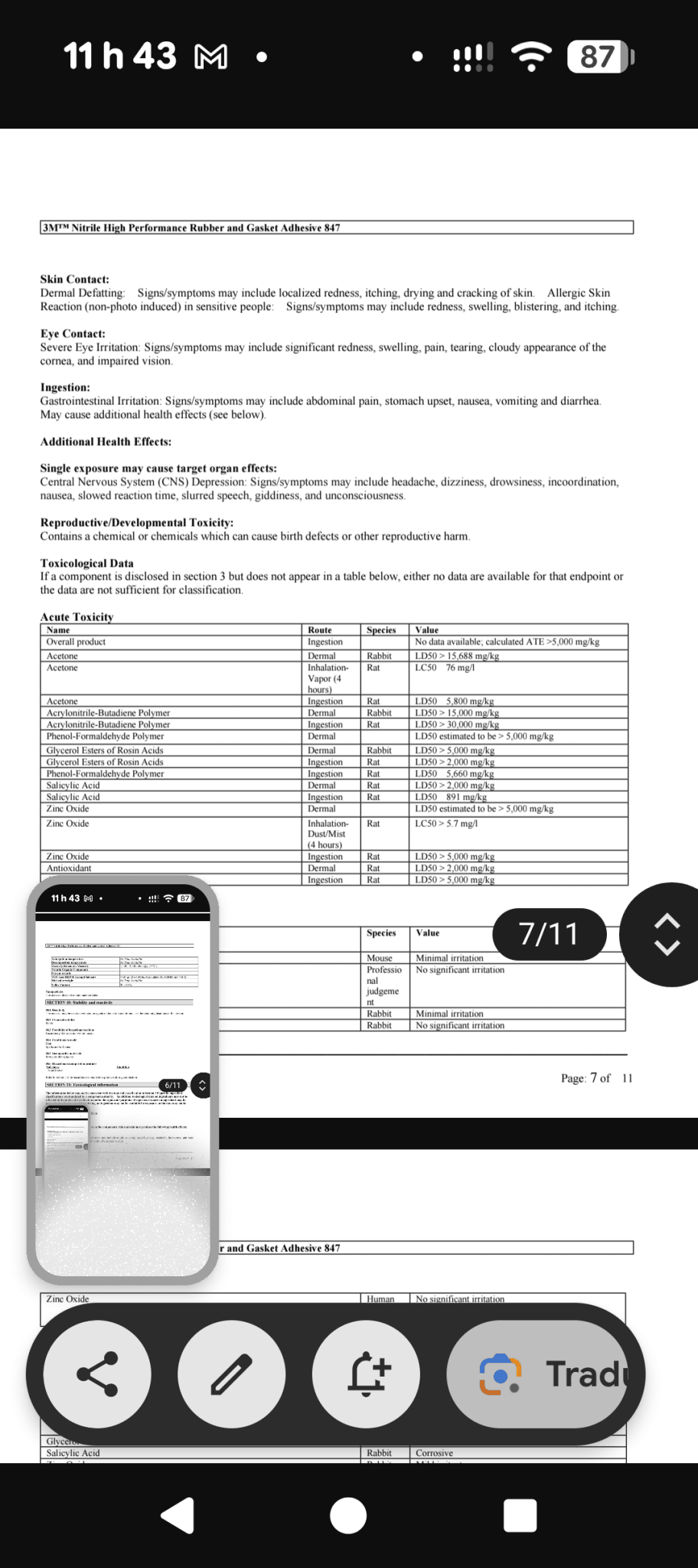 Une partie de Mes produits 3M et Zep les prix senvienne - 3MZ