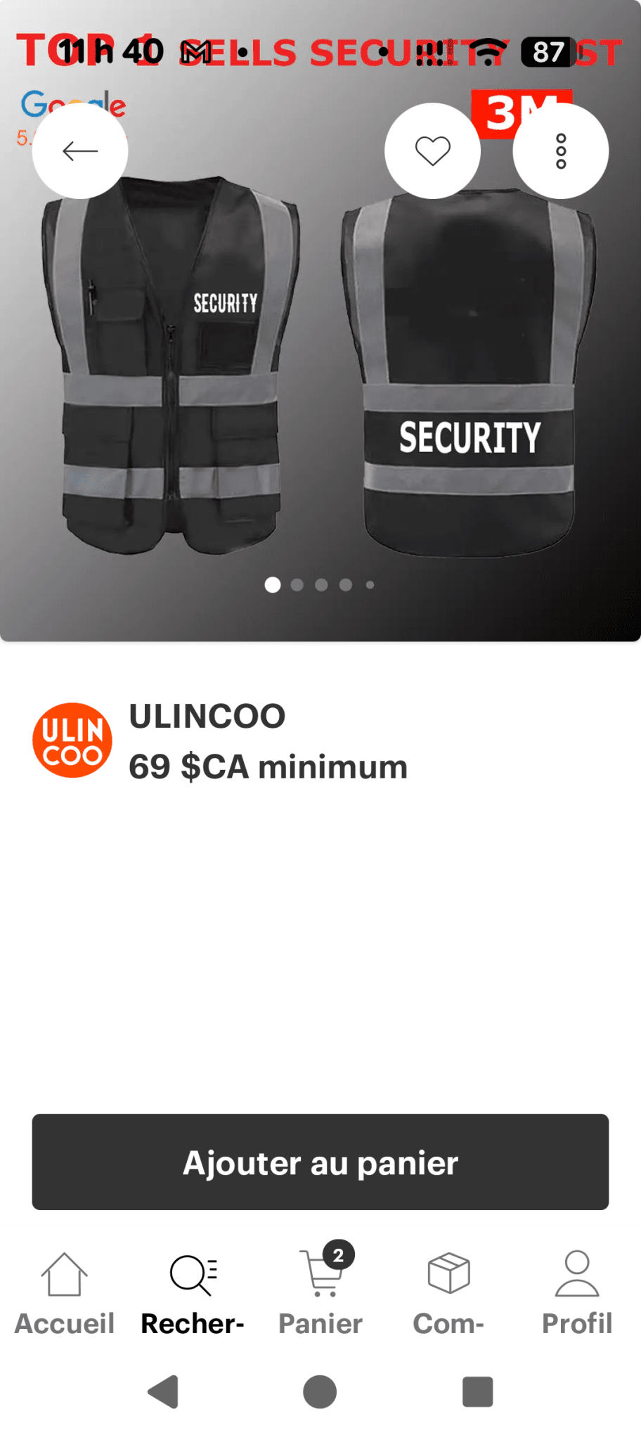 Une partie de Mes produits 3M et Zep les prix senvienne - 3MZ