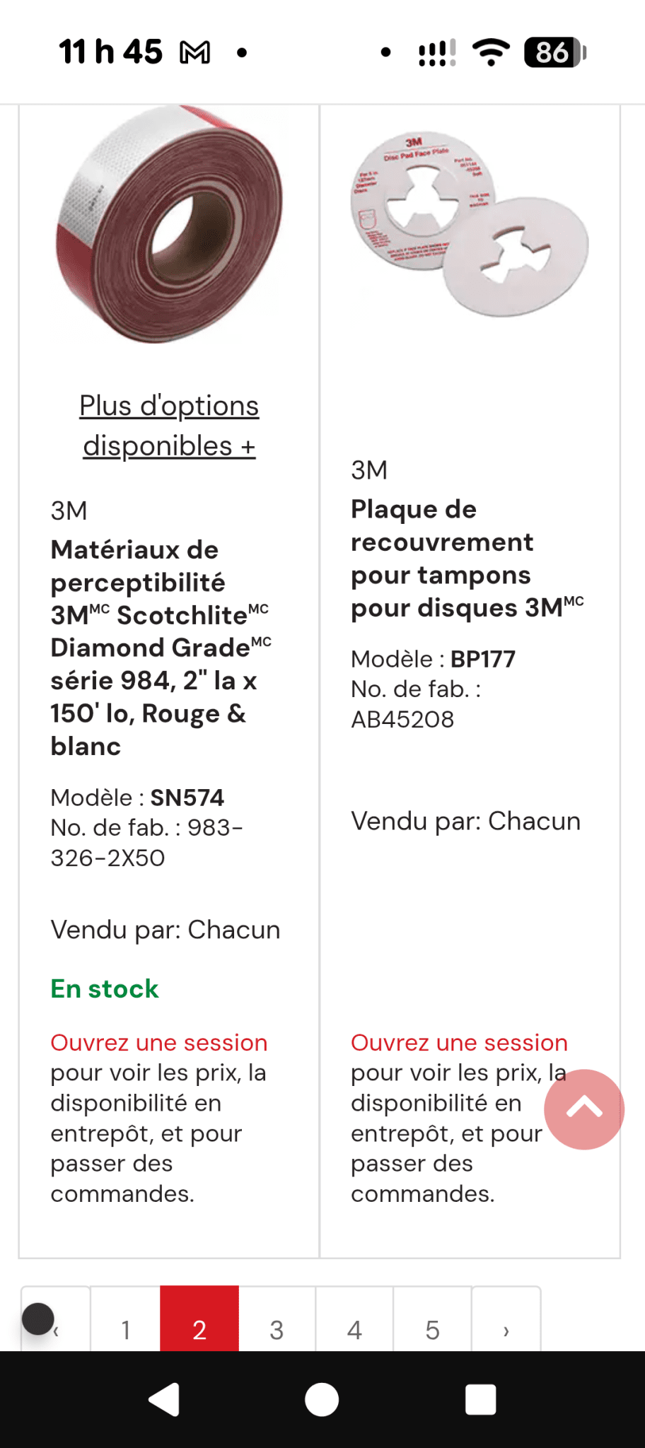 Une partie de Mes produits 3M et Zep les prix senvienne - 3MZ