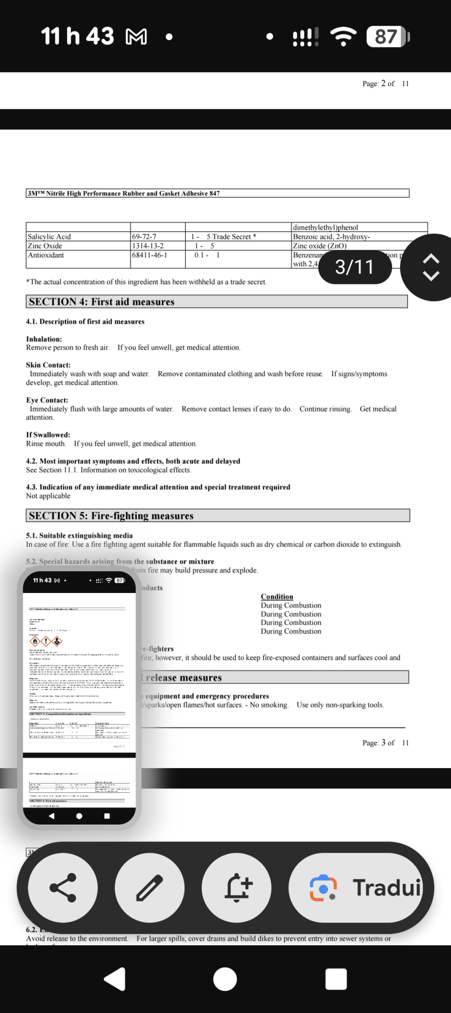 Une partie de Mes produits 3M et Zep les prix senvienne - 3MZ