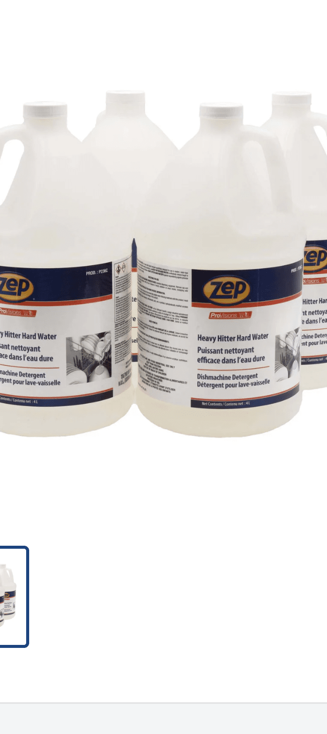 CAISSE DE 4X 1 GALLON Savon a Lave Vaisselle COMERCIALE ZEP - 3MZ