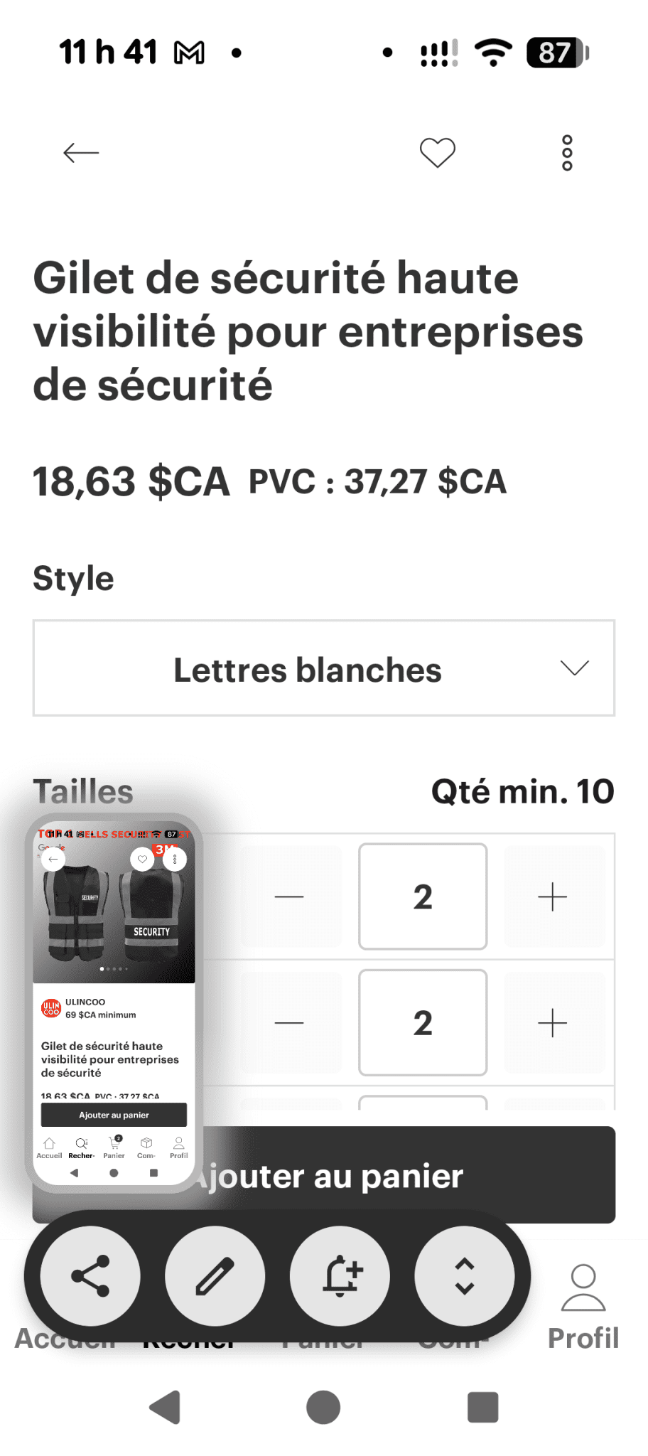 Une partie de Mes produits 3M et Zep les prix senvienne - 3MZ