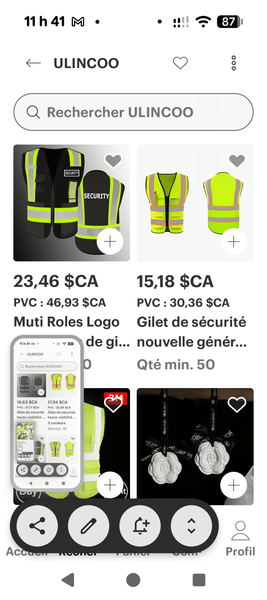 Une partie de Mes produits 3M et Zep les prix senvienne - 3MZ