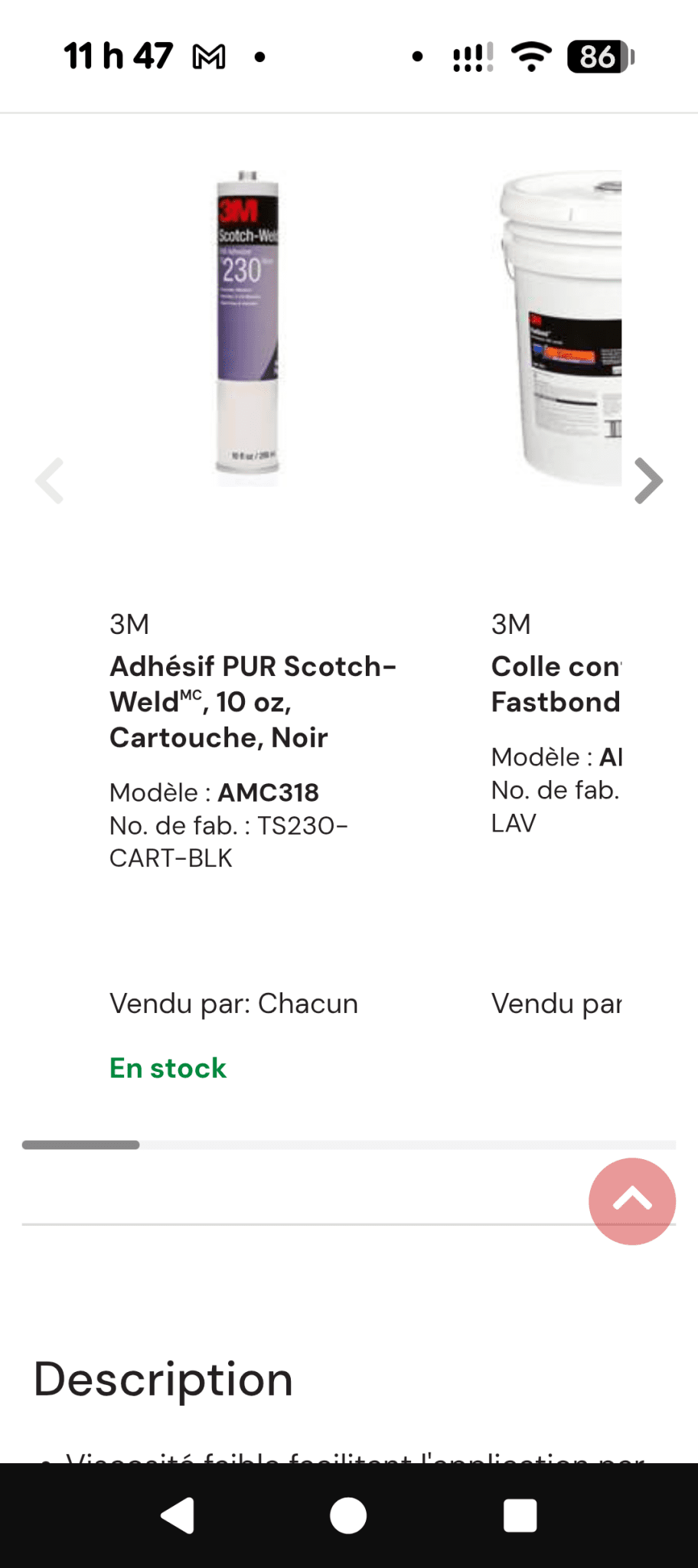 Une partie de Mes produits 3M et Zep les prix senvienne - 3MZ