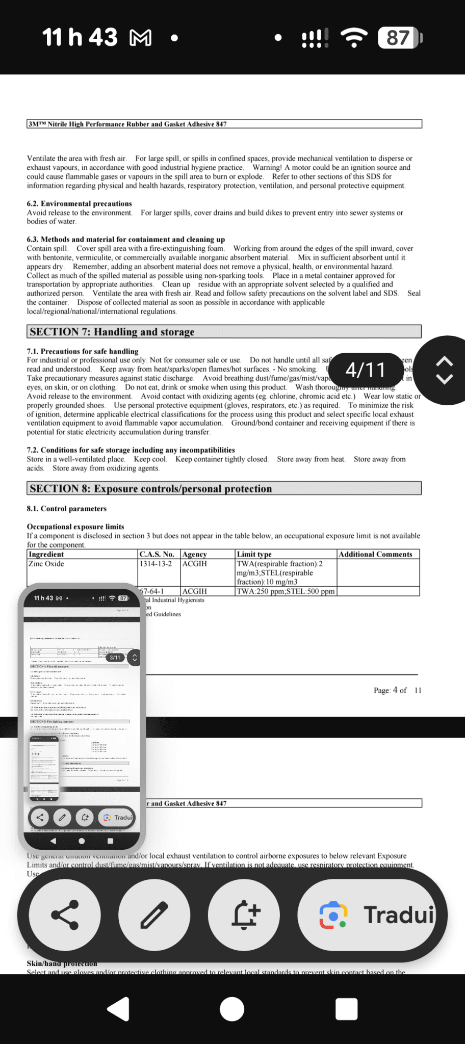 Une partie de Mes produits 3M et Zep les prix senvienne - 3MZ