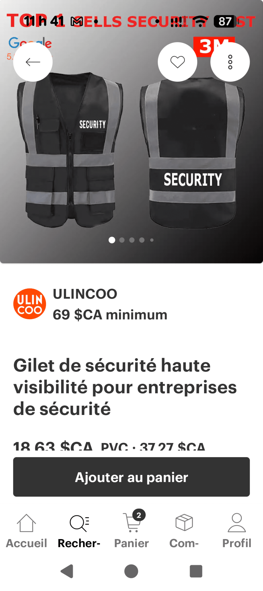 Une partie de Mes produits 3M et Zep les prix senvienne - 3MZ