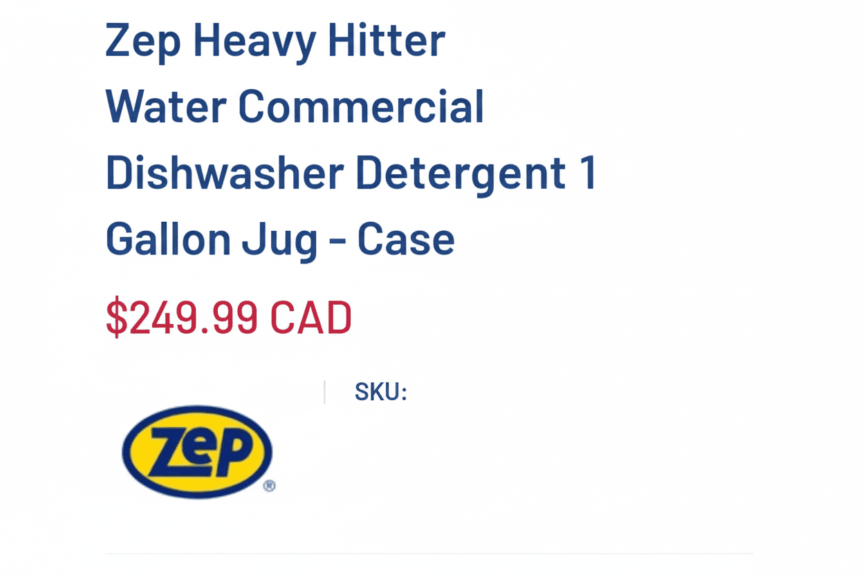 CAISSE DE 4X 1 GALLON Savon a Lave Vaisselle COMERCIALE ZEP - 3MZ