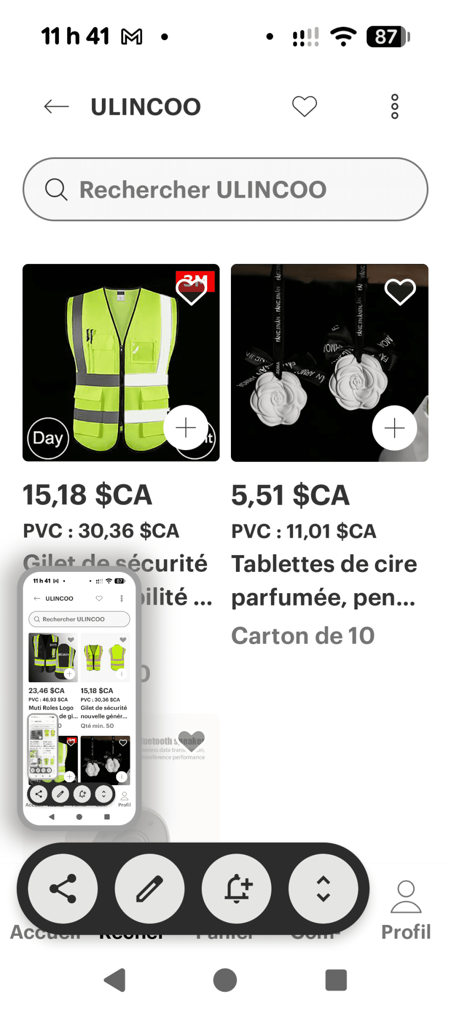 Une partie de Mes produits 3M et Zep les prix senvienne - 3MZ