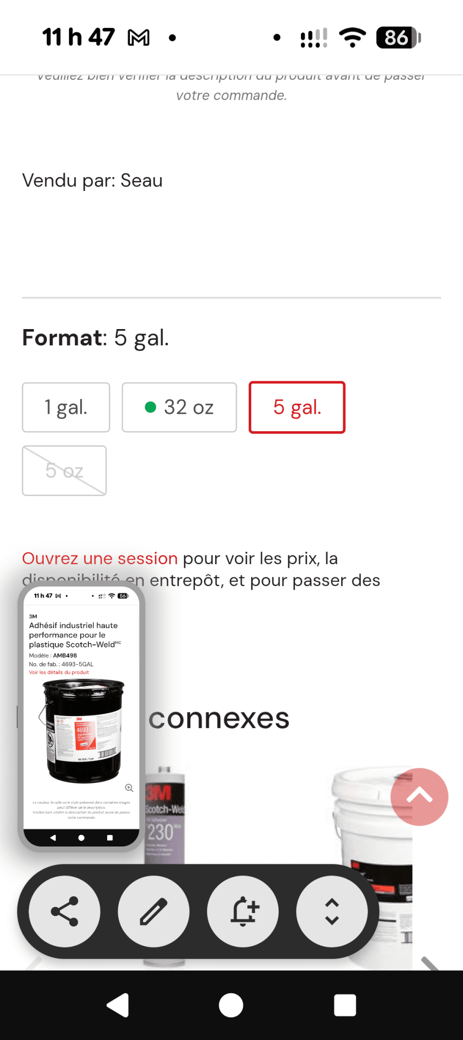 Une partie de Mes produits 3M et Zep les prix senvienne - 3MZ