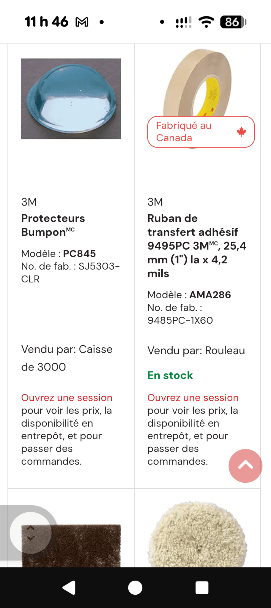 Une partie de Mes produits 3M et Zep les prix senvienne - 3MZ