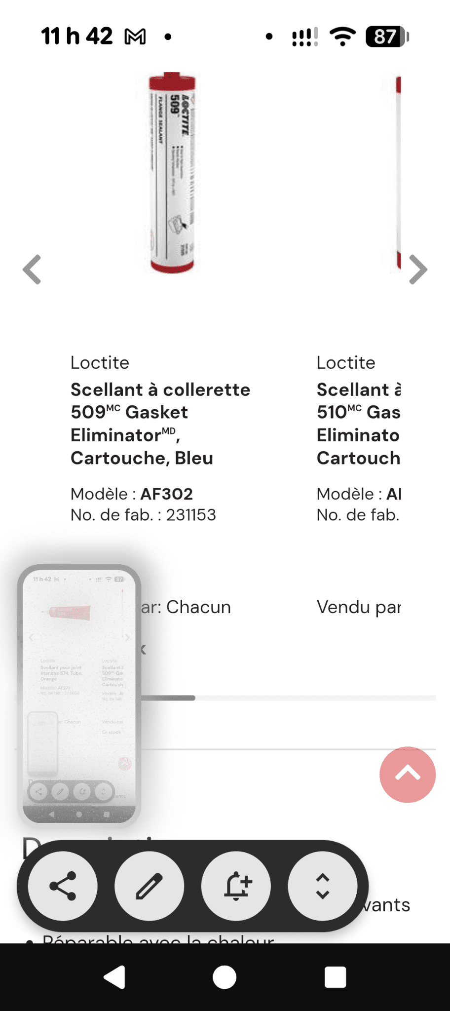 Une partie de Mes produits 3M et Zep les prix senvienne - 3MZ