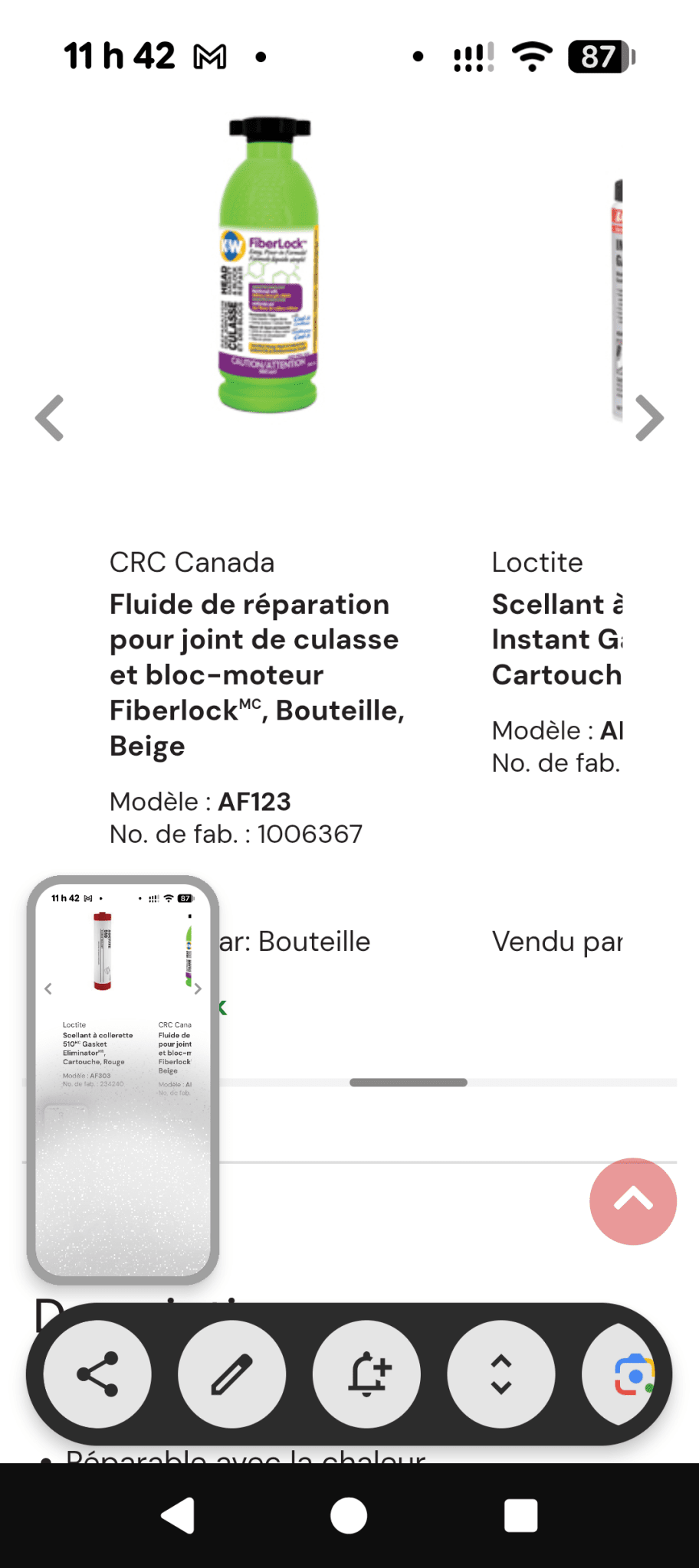 Une partie de Mes produits 3M et Zep les prix senvienne - 3MZ