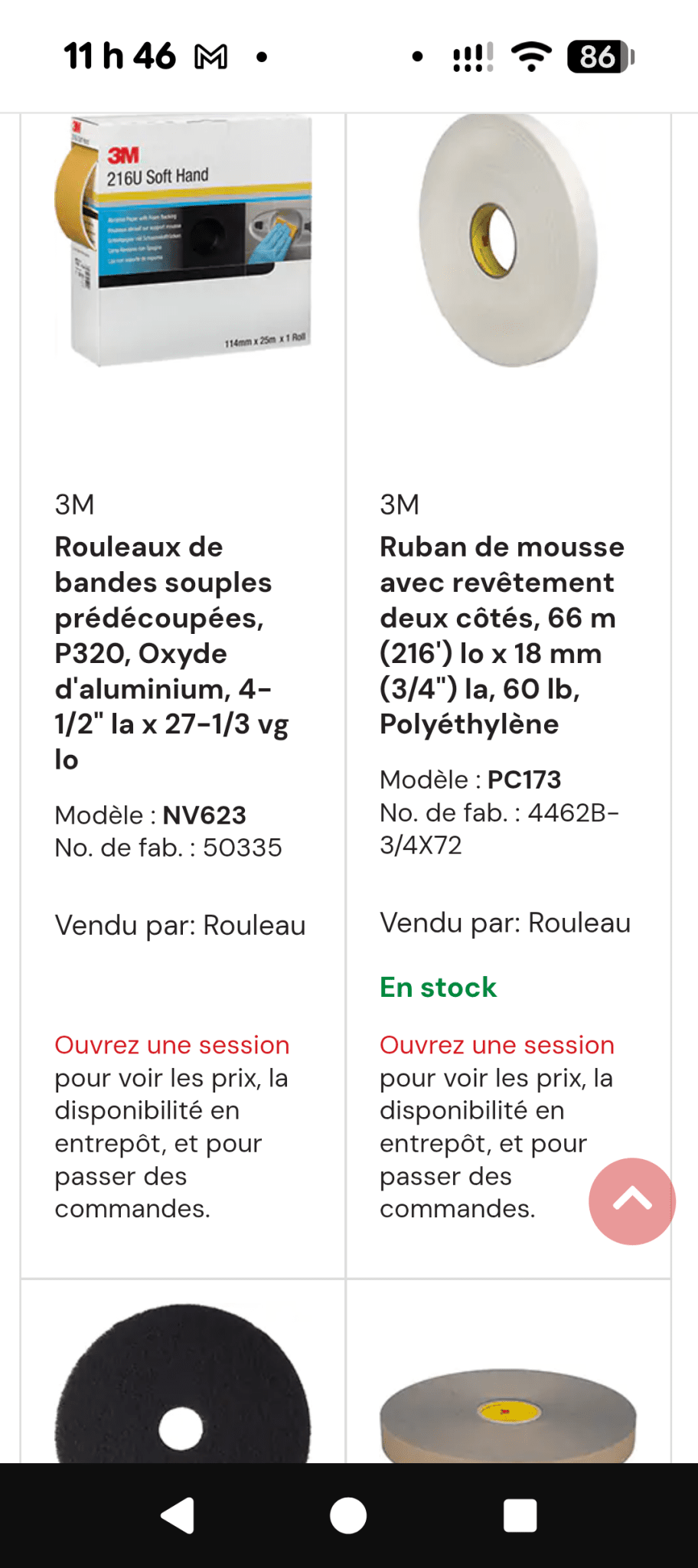 Une partie de Mes produits 3M et Zep les prix senvienne - 3MZ