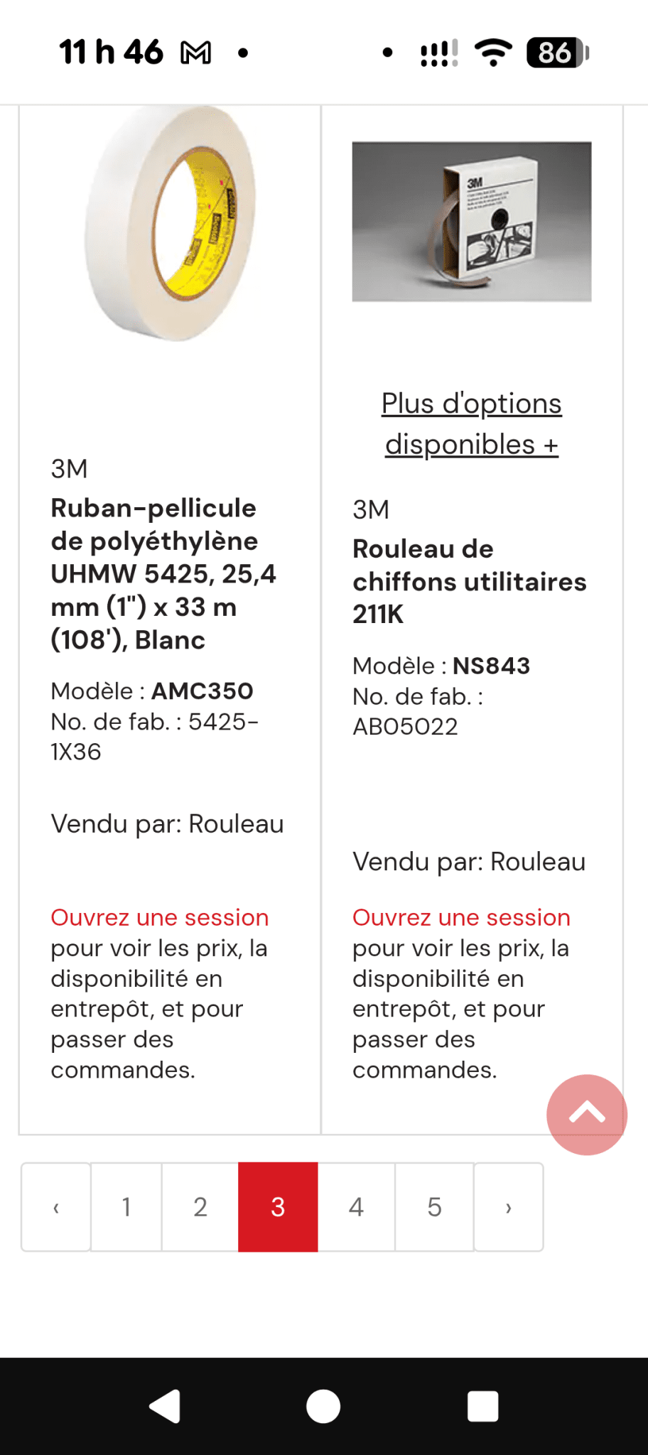Une partie de Mes produits 3M et Zep les prix senvienne - 3MZ