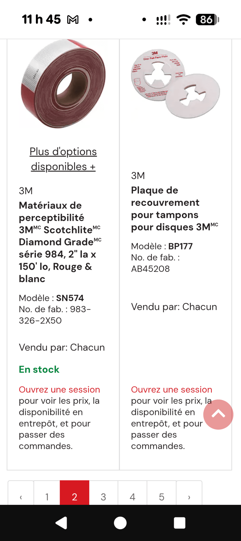 Une partie de Mes produits 3M et Zep les prix senvienne - 3MZ