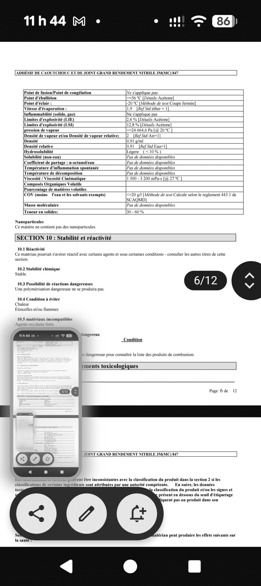 Une partie de Mes produits 3M et Zep les prix senvienne - 3MZ