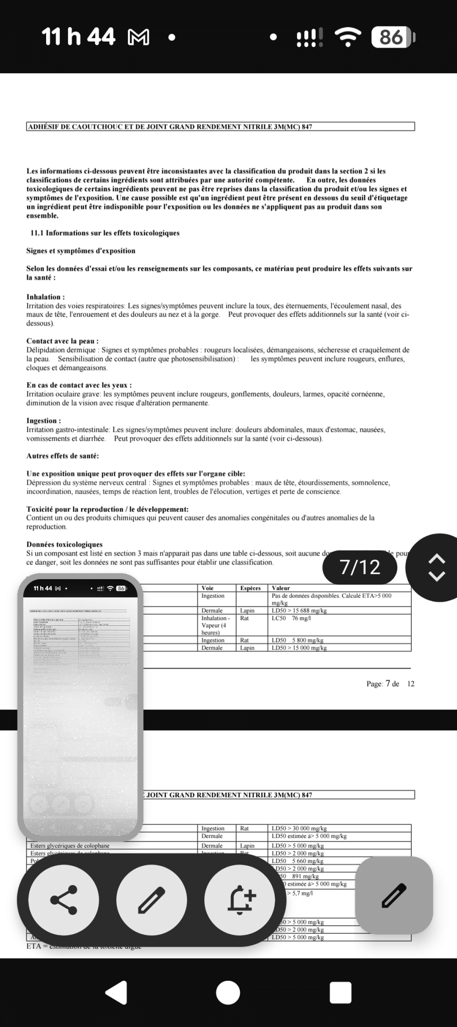 Une partie de Mes produits 3M et Zep les prix senvienne - 3MZ